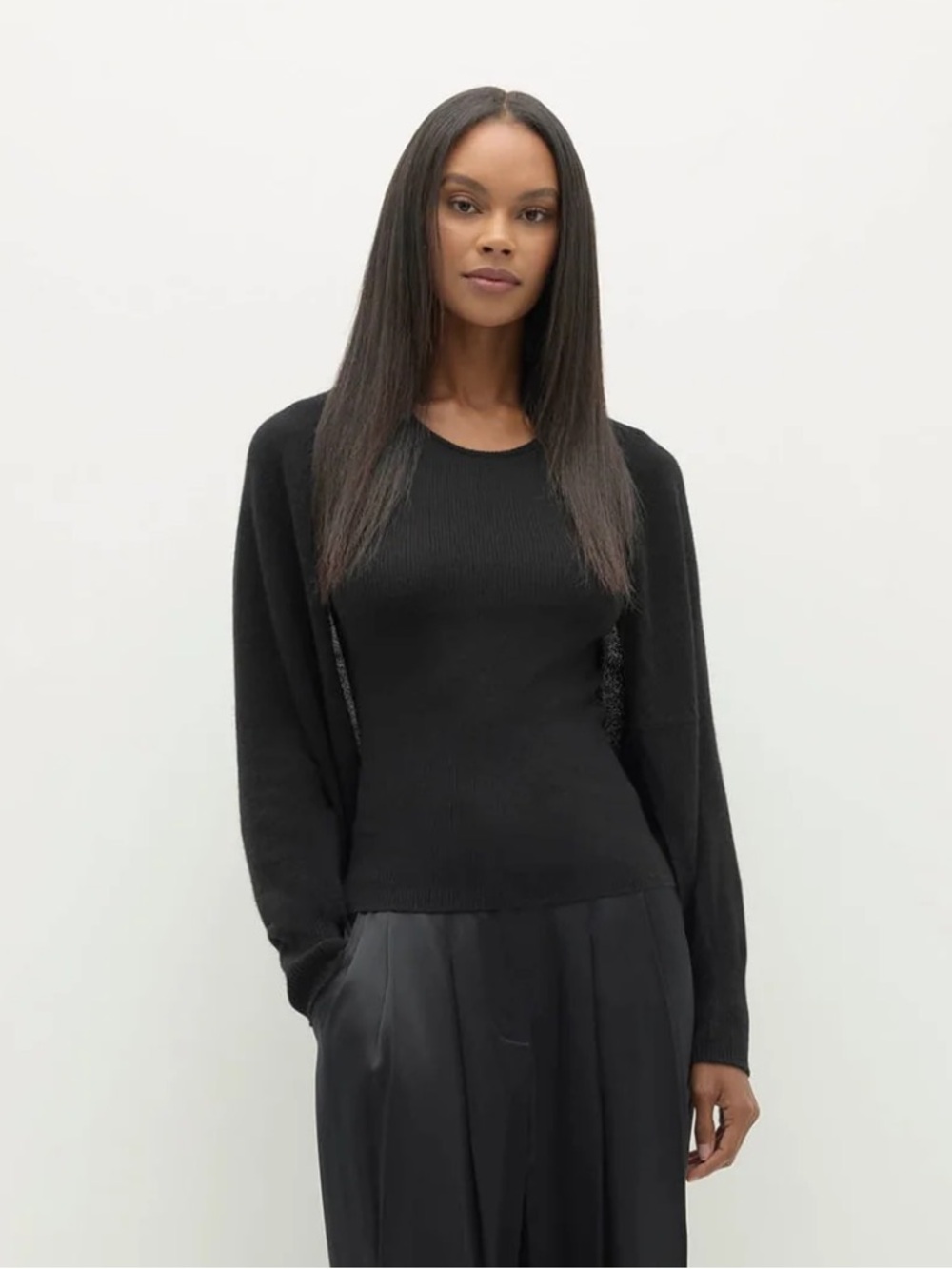 Naked Cashmere - MELI CASHMERE SHRUG - black - size S